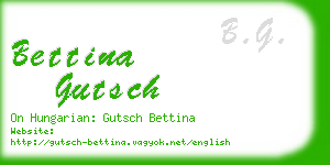 bettina gutsch business card